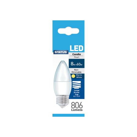 Status 60w LED Candle ES Bulb