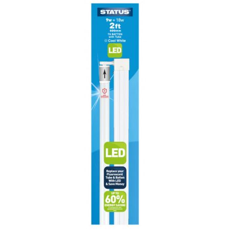 Status 9w LED T8 Tube 2ft