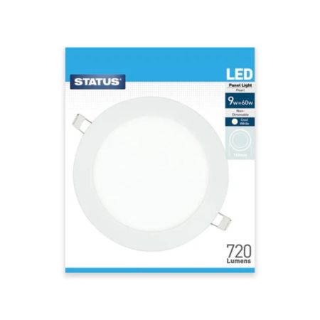 Status Round LED Panel 135mm Cool White Bulb