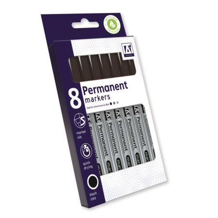 8 Permanent Markers