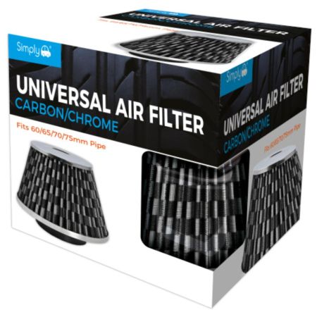 Universal Chrome Front Carbon Mesh