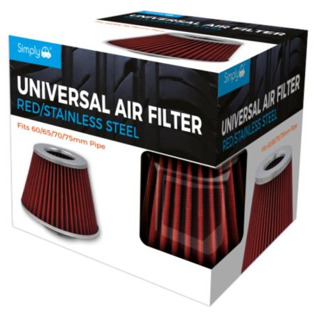 Universal Chrome Front Red Mesh