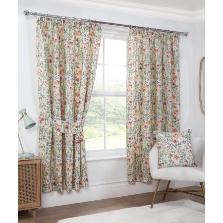 Amaryllis Multi Pencil 66 x 54 Curtains