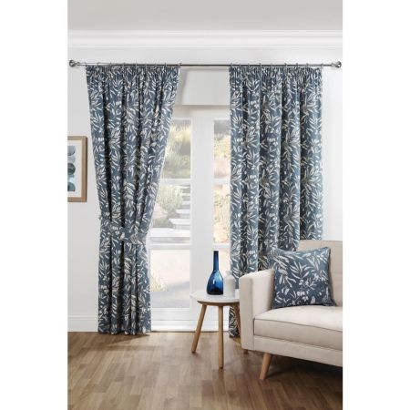 Aviary Bluebell Pencil 66 x 90 Curtains