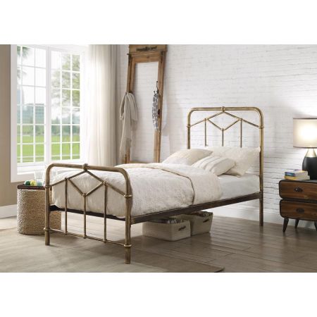 Axton Bronze Metal Bed 3'0