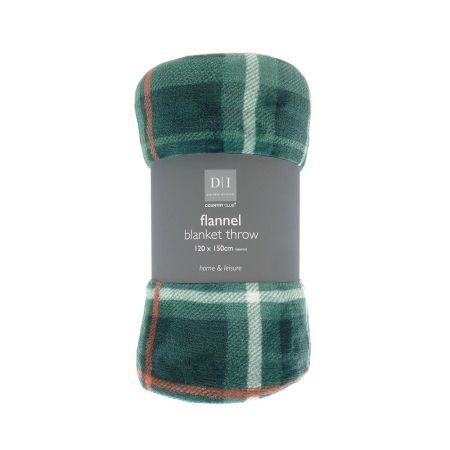 Tartan Design Super Soft Flannel Blanket Throws 1