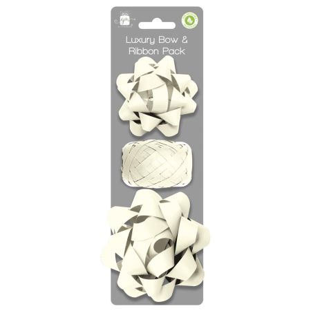 Bow & Ribbon Set White