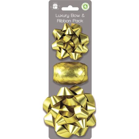 Bow & Ribbon Set Gold