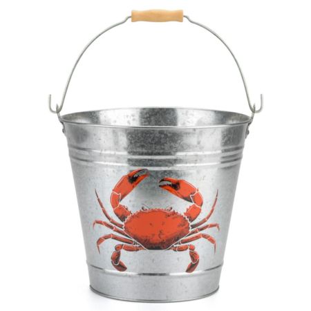 Yel 6Ltr Metal Crab Bucket