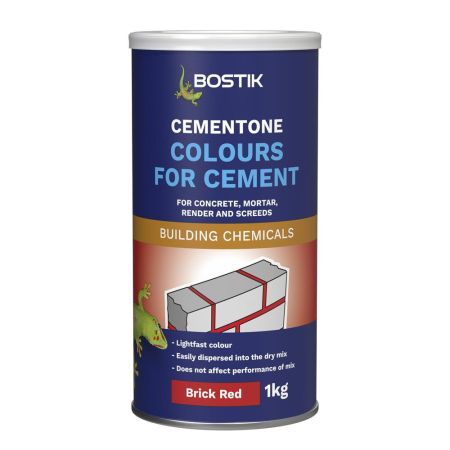 Bostik Cementone Colours for Cement 1KG - Brick Red