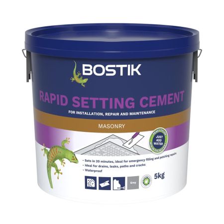 Bostik Rapid Setting Cement 5KG - Grey