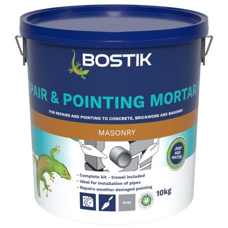 Bostik Repair & Pointing Mortar Kit 10KG - Grey