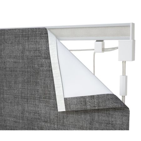 120cm Corded Roman Blind Kit 210cm Drop White