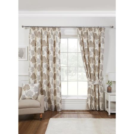 Coppice Natural Tie Back 26'' Curtains