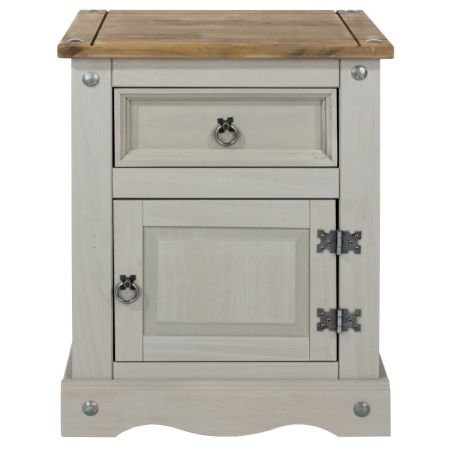 Corona 1 Door, 1 Drawer Bedside Cabinet 