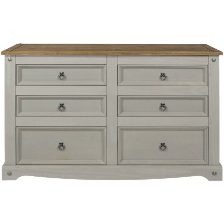 Corona 3+3 Drawer Wide Chest 