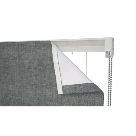 180cm ALU Connect Cassette Roman Blind 1:4 250cm Drop White