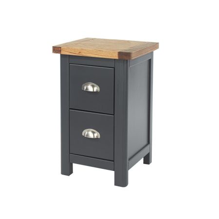 Highland Home 2 Drawer Petite Bedside Cabinet