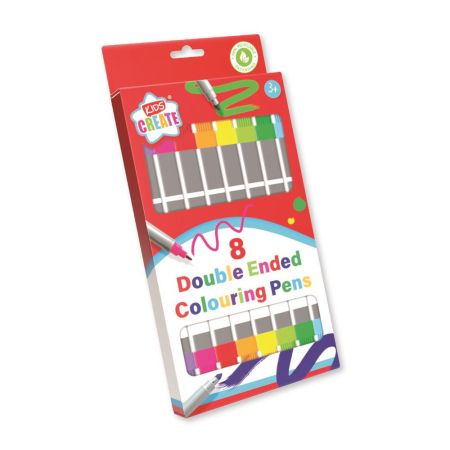 8 Double Ended Colouring Pens