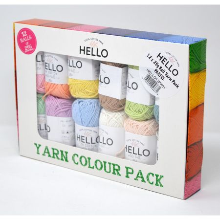 12 Ball Yarn Pack - PASTEL