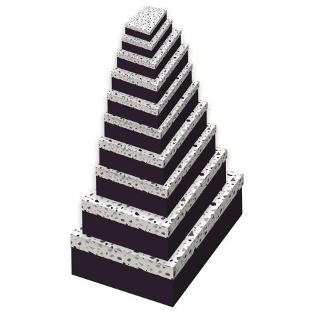 Gift Boxes Terrazzo Set Of 10