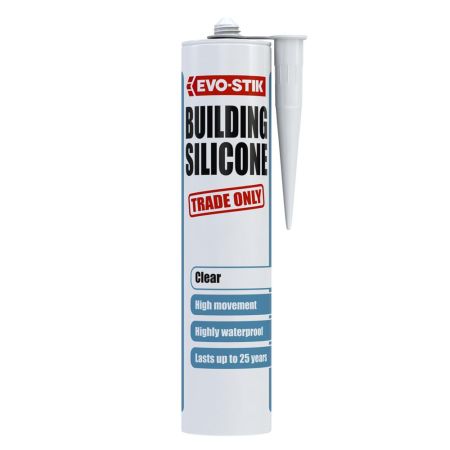 EVO-STIK Building Silicone Sealant 290ml - Clear