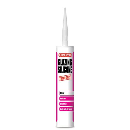 EVO-STIK Glazing Silicone Sealant 290ml - Clear