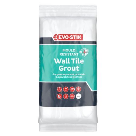 EVO-STIK Mould Resistance Wall Tile Grout 1.5KG - White