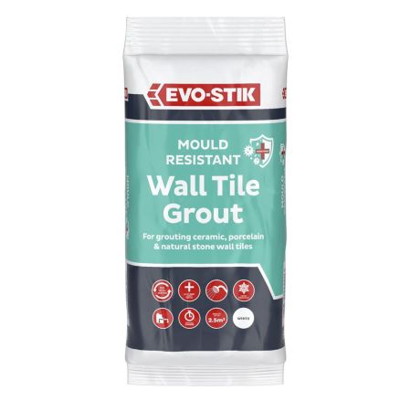 EVO-STIK Mould Resistance Wall Tile Grout 500G - White