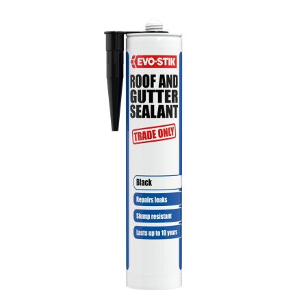 EVO-STIK Weatherproof Roof & Gutter Sealant 290ml - Black