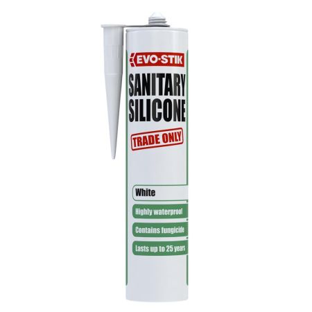 EVO-STIK Sanitary Silicone Sealant 290ml - White