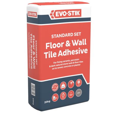 EVO-STIK Floor Tile Adhesive for Concrete Floors 20KG - Grey