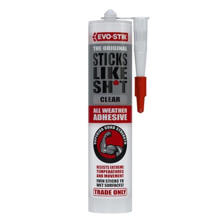 EVO-STIK Sticks Like Sh*t All Weather Adhesive 290ml - Clear