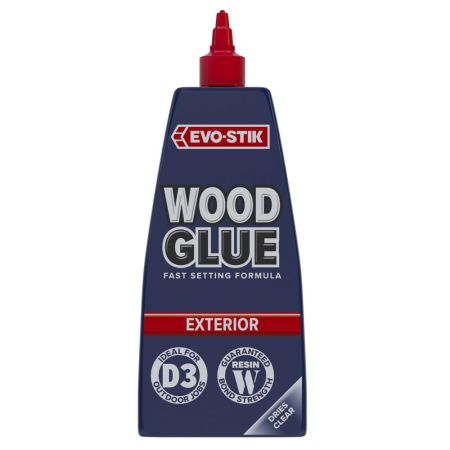 EVO-STIK  Wood Glue Exterior 500ml - White (dries clear)