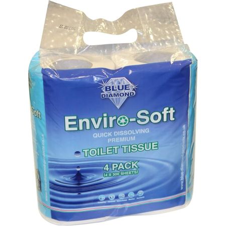 Enviro' Soft 4 Pack Toilet rolls (Quick dissolving)