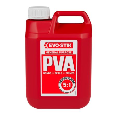 EVO-STIK General Purpose PVA 5L Polyjerry - White (dries clear)