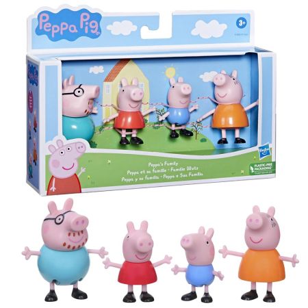 Peppa Pig Peppa’s Adventures Family Figure 4-Pack