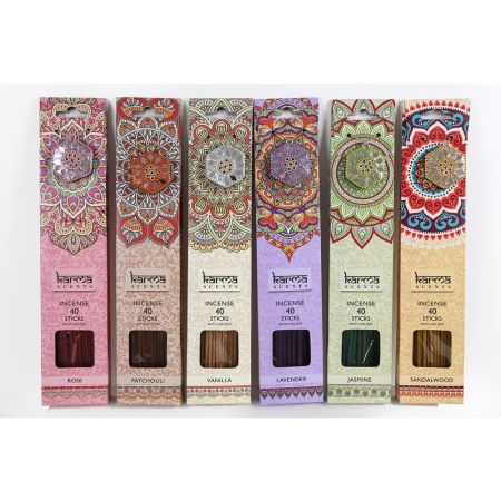 Karma Incense Sticks 40 Pack With Holder