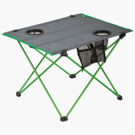 Ayr Folding Camping Table Green/Grey