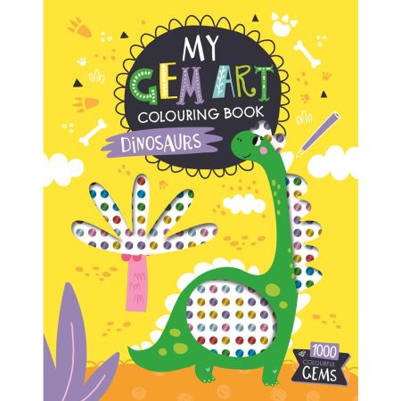 Gem Art Colouring Book - Dinosaur