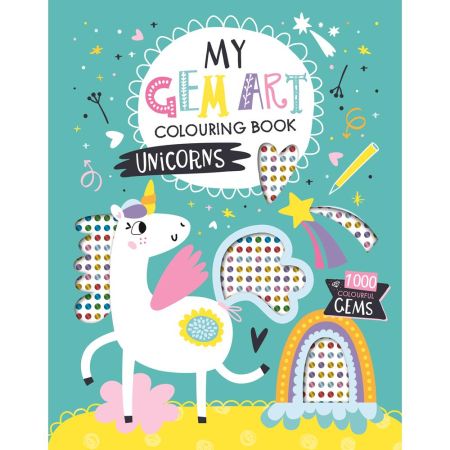 Gem Art Colouring Book - Unicorn