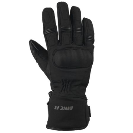 Bike It "Triple Black" All-Seasons Motorcycle Glove - Large