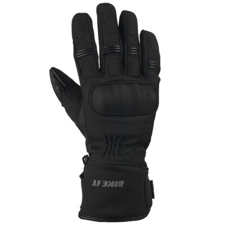 Bike It "Triple Black" All-Seasons Motorcycle Glove - Medium