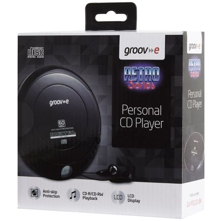 Retro Series Personal CD Player - Black