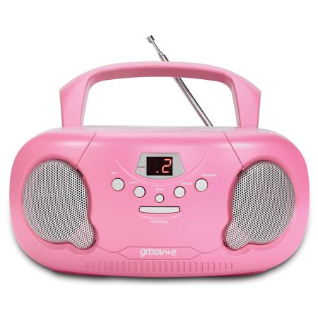 Original Boombox Portable CD Player with Radio - Pink