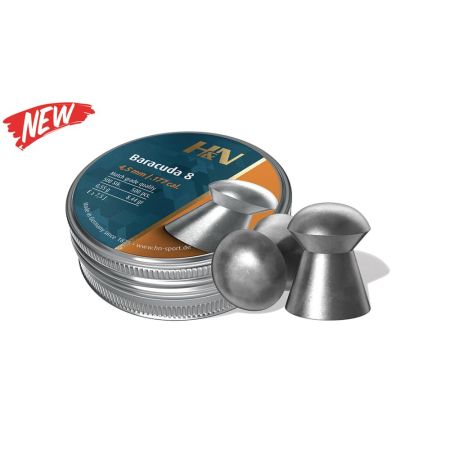 H&N Baracuda 8 Pellets 4.52mm .177 Tin of 500