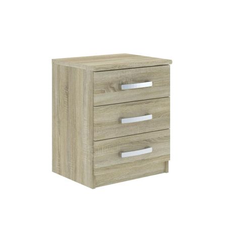 Hanson 3 drawer bedside