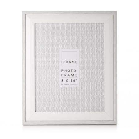 iFrame Grey & White Two Tone Frame 8" x 10"