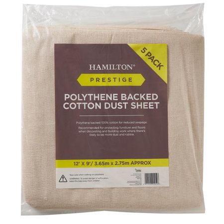 Hamilton Prestige Poly Backed Cotton Dust Sheet