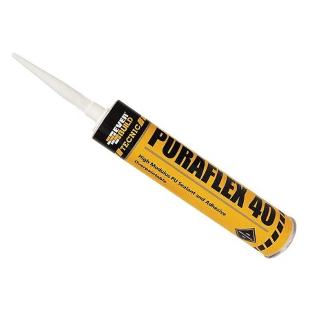 Everbuild Industrial Puraflex 40 Sealant Black 300ml